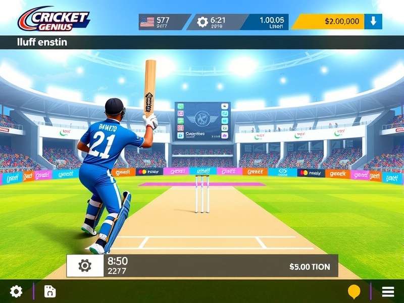 Cricket Blitz Genius bowling interface